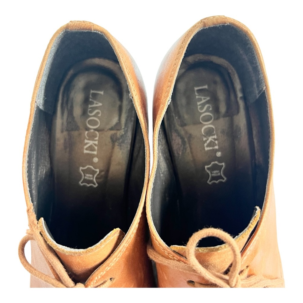Brown Leather Ankle Boots - Picture 10 of 12